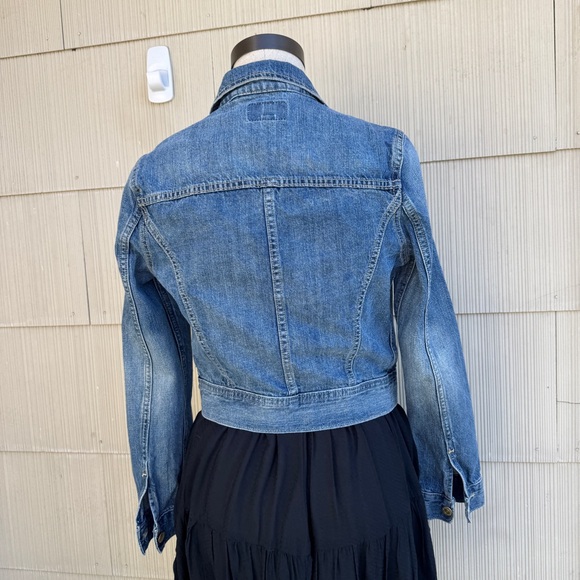 Vintage Levi's 90s Ex-Boyfriend Denim Blue Jacket XS/S - Picture 5 of 10